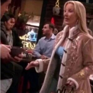 St Johns Bay Embroidered Tan Jacket Penny Lane Phoebe Friends Vtg 90s L